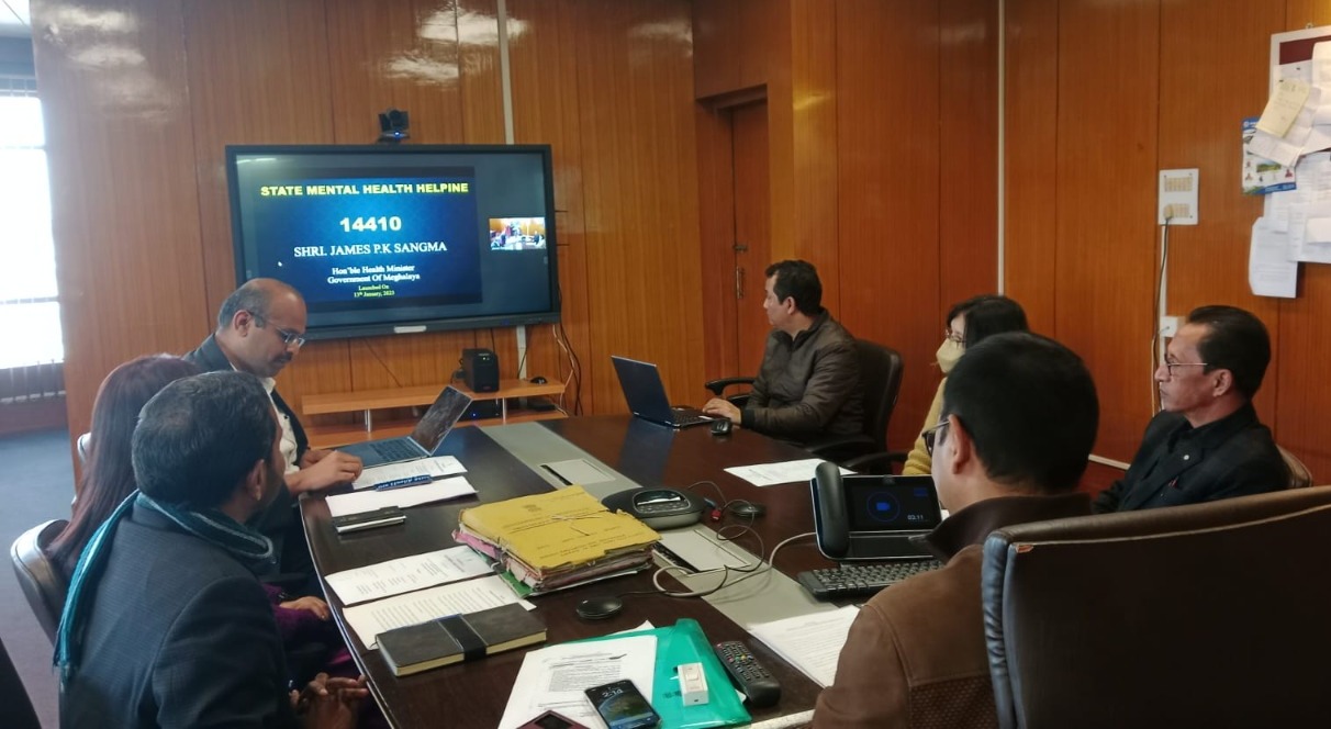 Pyllait u Myntri ia u Helpline number jong ka "Mental Health" programme