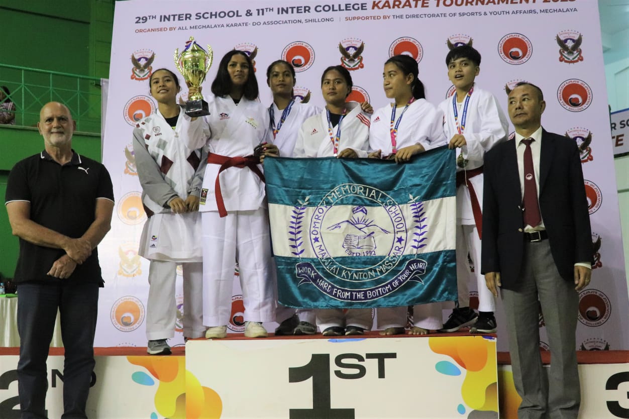 Shillong College finished second in the college category, while the Girls' School Team Champions trophy was claimed by OM Roy Memorial Higher Secondary School, who finished ahead of Providence School.