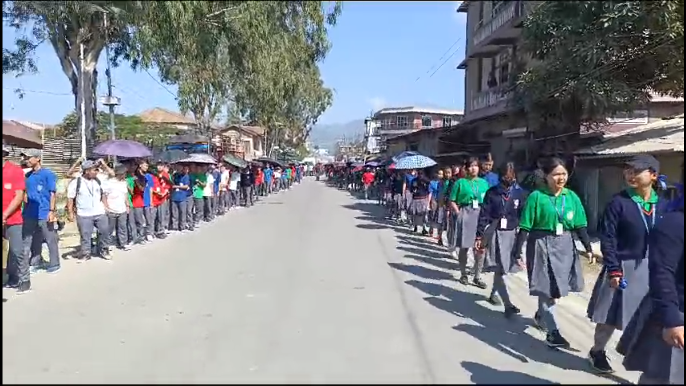 Manipur: Iaid rally da ki hajar ki samla ban pyrshah ia jingbym khein snep ki jaka pule ia ki samla pule Kuki-Zo