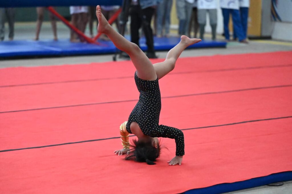 Ha ki dur| Ki khynnah ialehkai Gymnastic kiba dang pyni ia ka sap bad jingtbit jong ki ha ka 5th Meghalaya Games  