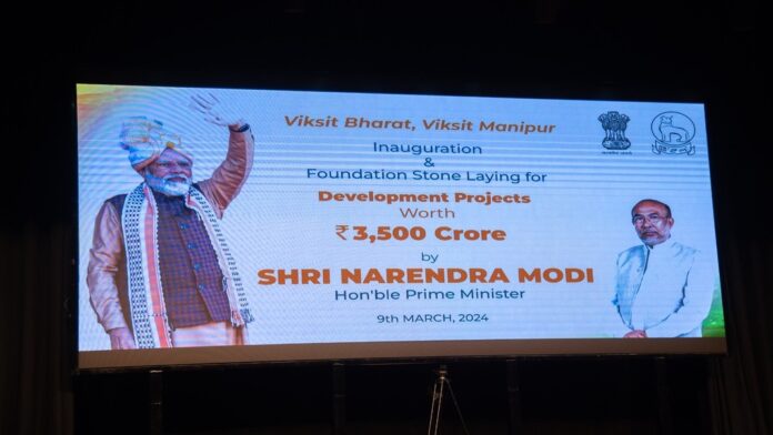 PM Modi unveils developmental projects for strife-torn Manipur