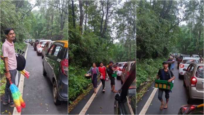 Villagers make good use of Umiam bridge repair