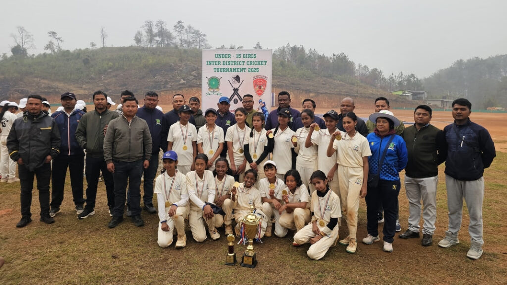 Rah ka SCA ia ka nam champion ha ka U-15 Girls Inter-District Cricket Tournament 2025