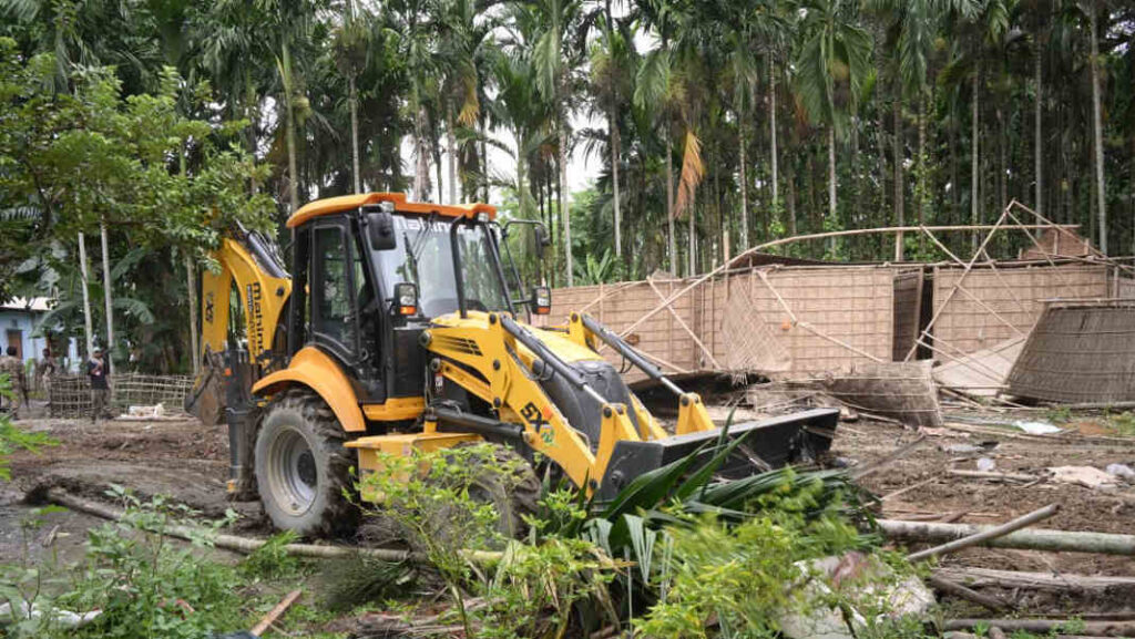 Massive eviction drive in Uriamghat: 278 houses demolished, 250 hectares of forest land reclaimed