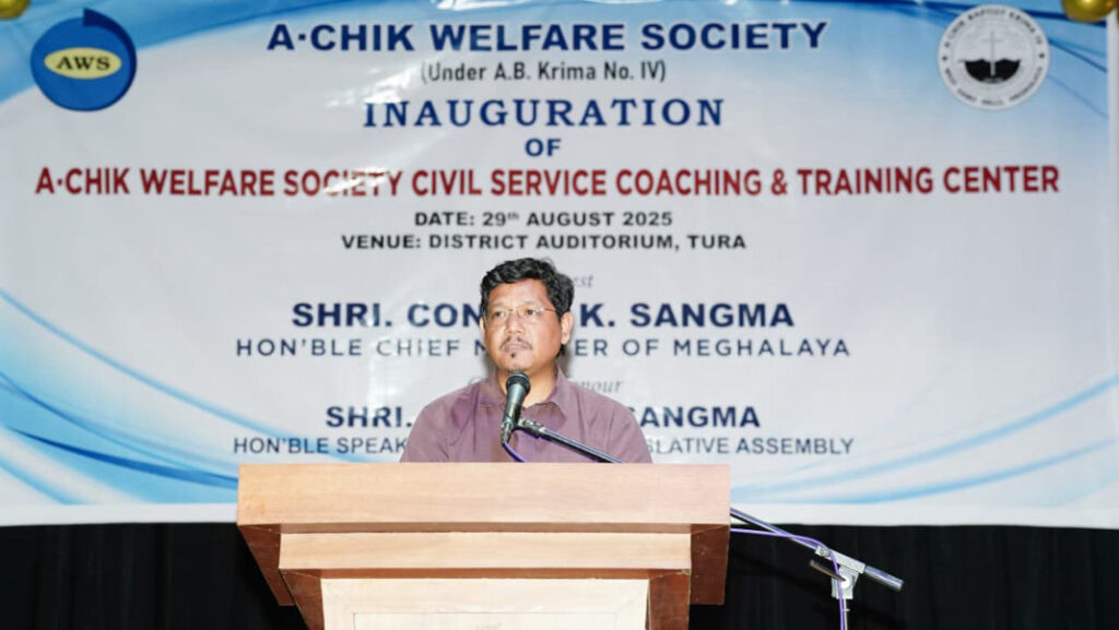 Plie u CM ia ka Civil Service Coaching Centre ka A’chik Welfare Society ha Tura