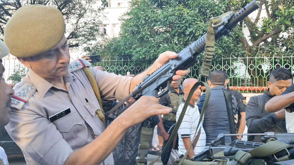Ioh kurup tiar siat ki pulit na ki 3 tylli ki kali remdor hajan SP Office, Shillong