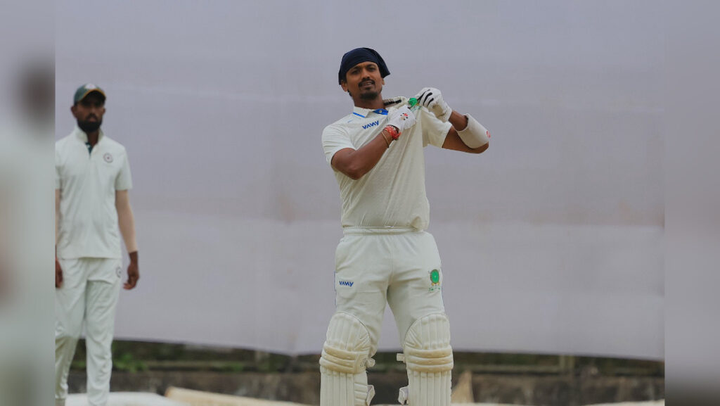 U Arpit Bhatewara, u la lah ban kam ia uwei na ki mawjam hja ka jingim hadien ba u la lah syndon ban kamai da ka double century naka bynta ka Meghalaya ha ka jingiakhun pyrshah ia ka Sikkim, ha ka lympung ialehkai jong ka Ranji Trophy 2025-26 plate group, ba la long ha madan ialehkai kriket ka MCA, Polo, mynta ka lah  sngi u Blei.