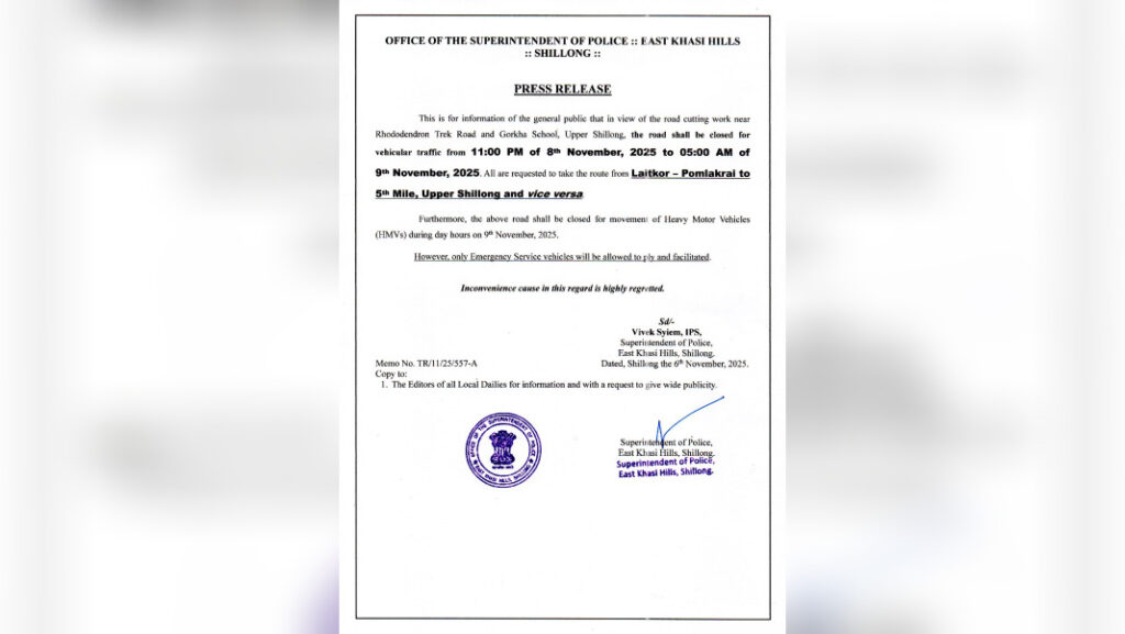 Pynbna ki bor District ban khang ia ka surok Upper Shillong