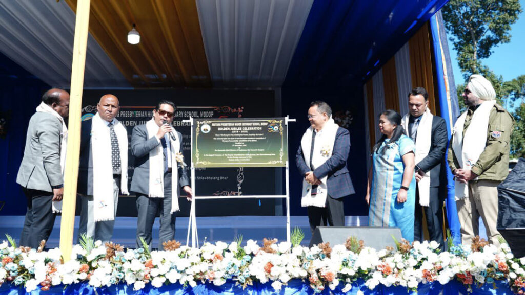 Pynhap pyrda u CM ia ka Jubili Ksiar jongka Nartiang Presbyterian Higher Secondary School