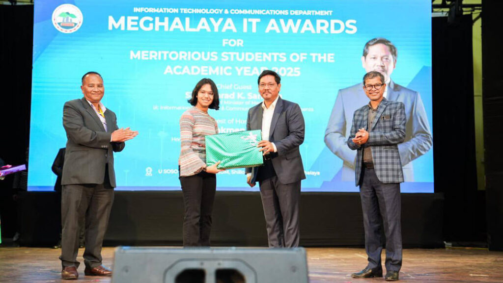 Sam u CM ia ka Meghalaya IT Awards 2026 sha ki khynnah kiba wan shakhmat ha ki jingpule