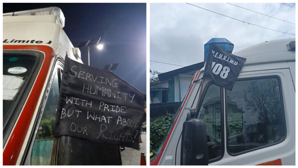 Sdang iakhih ki nongtrei EMRI da kaba teh lama iong ha ki Ambulance ba kynnoh sngap mynthi ka Sorkar